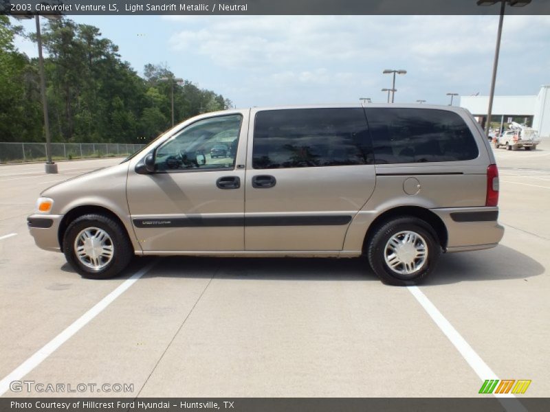 Light Sandrift Metallic / Neutral 2003 Chevrolet Venture LS