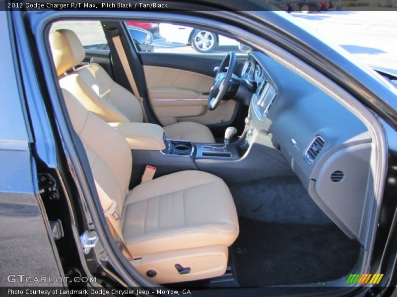 Pitch Black / Tan/Black 2012 Dodge Charger R/T Max