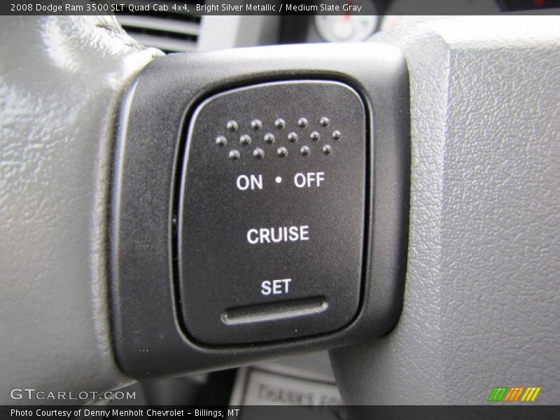 Bright Silver Metallic / Medium Slate Gray 2008 Dodge Ram 3500 SLT Quad Cab 4x4
