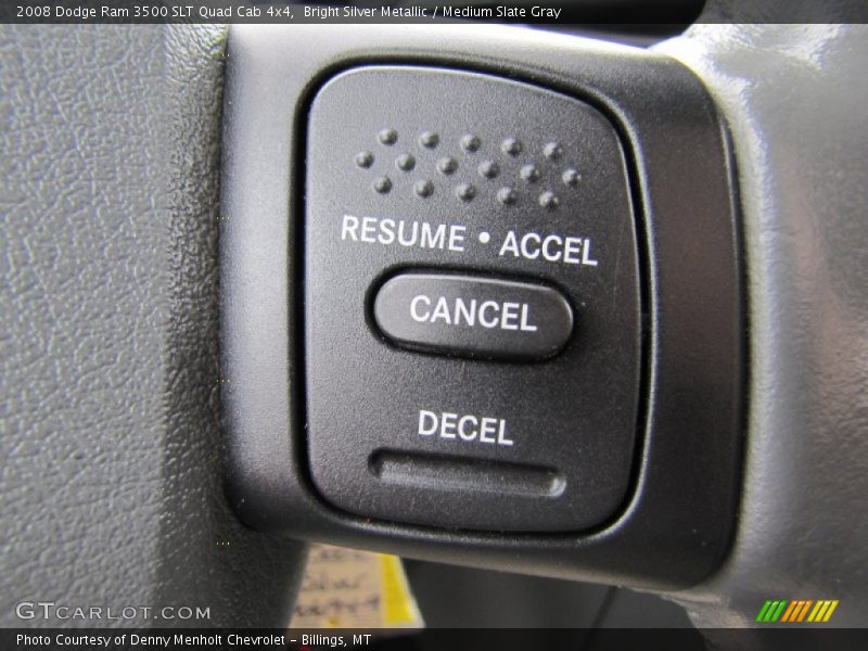 Bright Silver Metallic / Medium Slate Gray 2008 Dodge Ram 3500 SLT Quad Cab 4x4