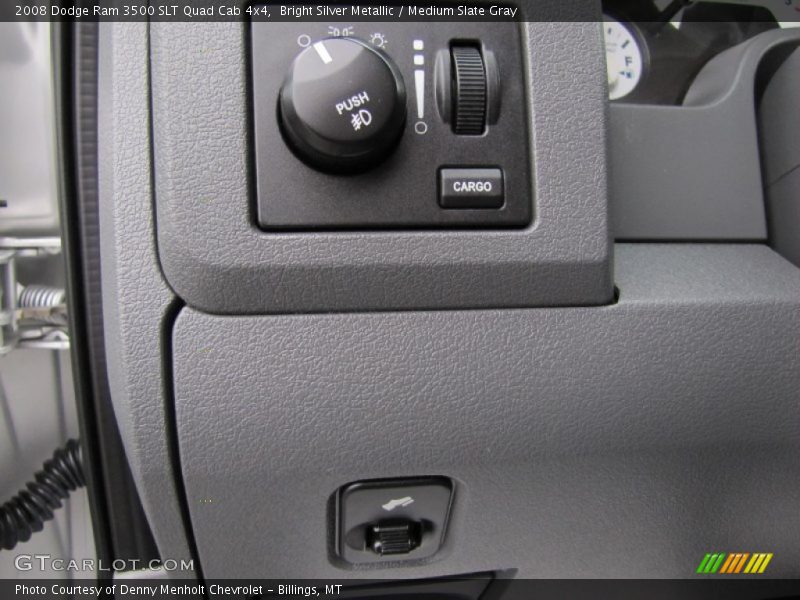Bright Silver Metallic / Medium Slate Gray 2008 Dodge Ram 3500 SLT Quad Cab 4x4
