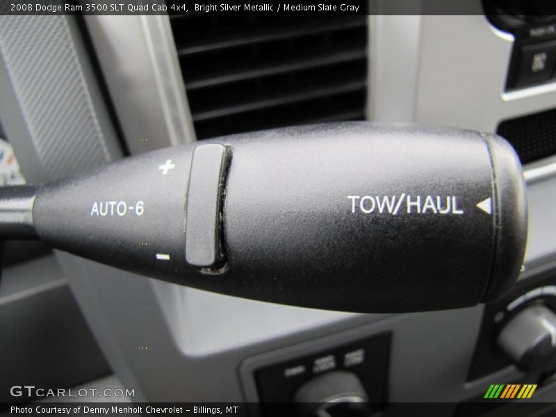 Bright Silver Metallic / Medium Slate Gray 2008 Dodge Ram 3500 SLT Quad Cab 4x4