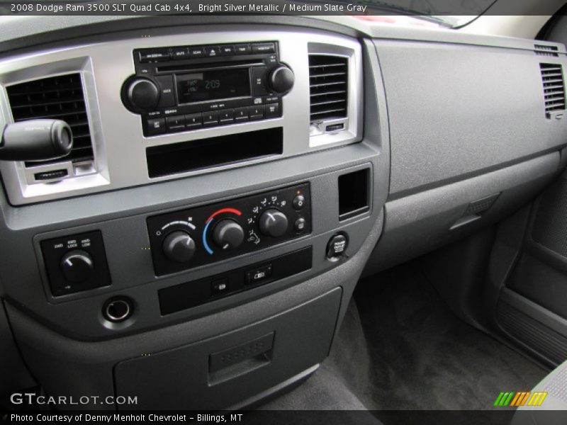Bright Silver Metallic / Medium Slate Gray 2008 Dodge Ram 3500 SLT Quad Cab 4x4