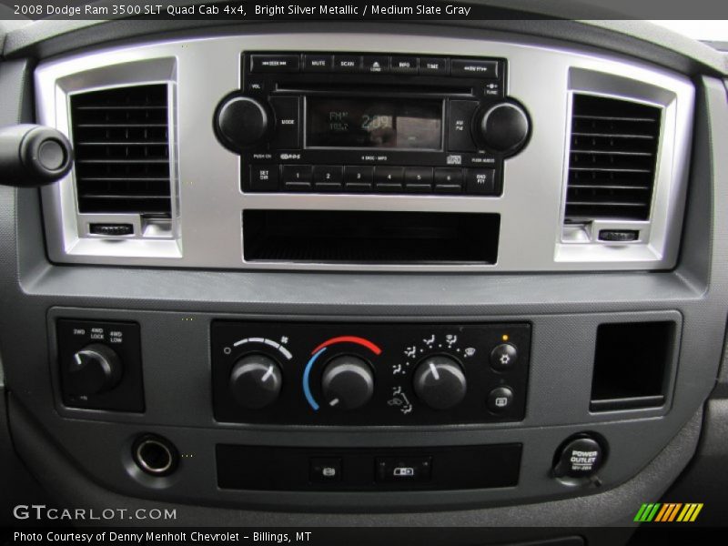 Bright Silver Metallic / Medium Slate Gray 2008 Dodge Ram 3500 SLT Quad Cab 4x4