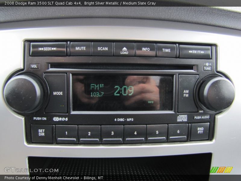 Bright Silver Metallic / Medium Slate Gray 2008 Dodge Ram 3500 SLT Quad Cab 4x4