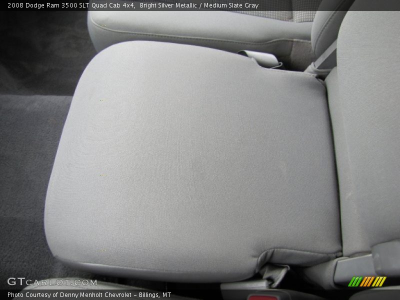 Bright Silver Metallic / Medium Slate Gray 2008 Dodge Ram 3500 SLT Quad Cab 4x4