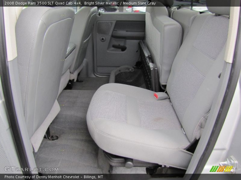 Bright Silver Metallic / Medium Slate Gray 2008 Dodge Ram 3500 SLT Quad Cab 4x4