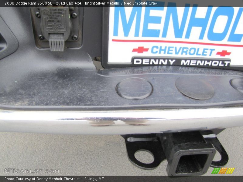 Bright Silver Metallic / Medium Slate Gray 2008 Dodge Ram 3500 SLT Quad Cab 4x4