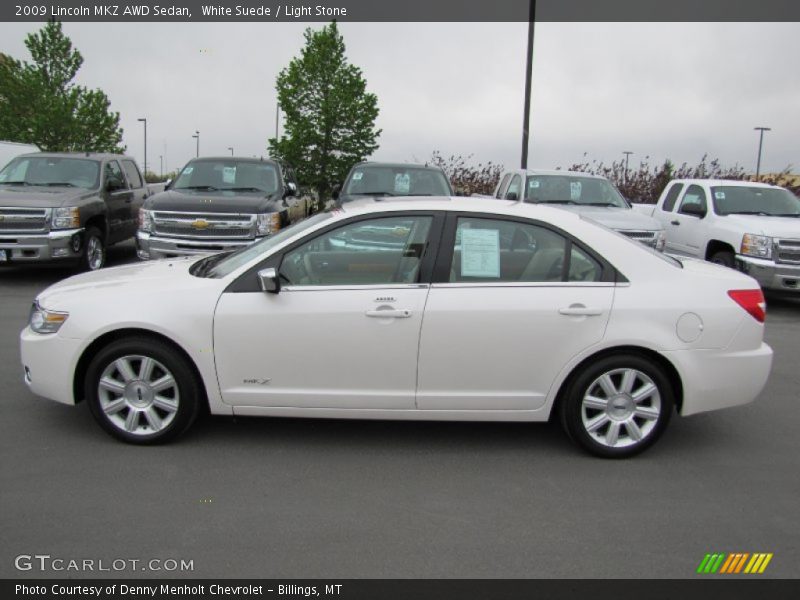 White Suede / Light Stone 2009 Lincoln MKZ AWD Sedan