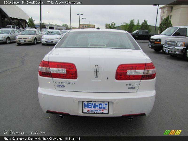 White Suede / Light Stone 2009 Lincoln MKZ AWD Sedan