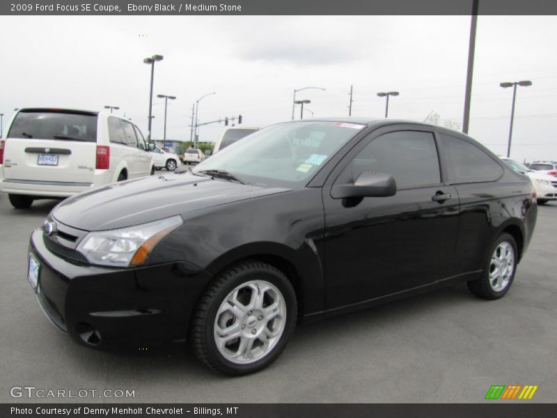 Ebony Black / Medium Stone 2009 Ford Focus SE Coupe