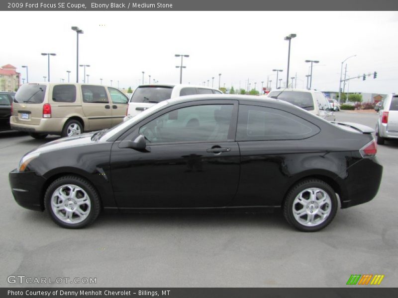 Ebony Black / Medium Stone 2009 Ford Focus SE Coupe