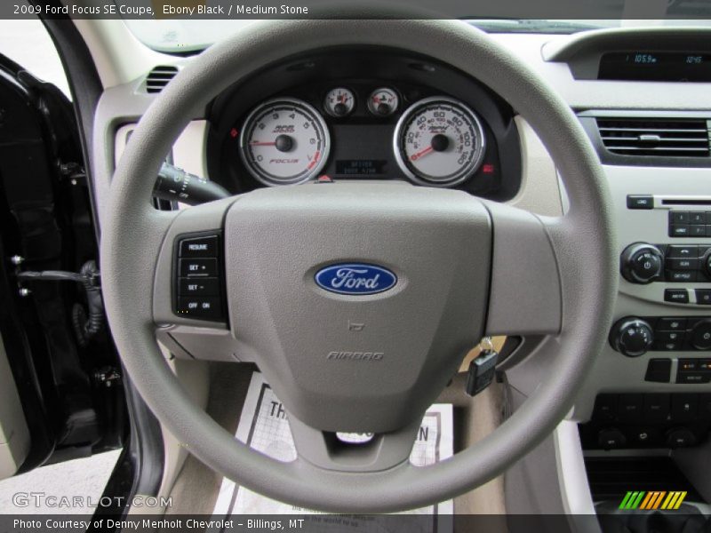 Ebony Black / Medium Stone 2009 Ford Focus SE Coupe