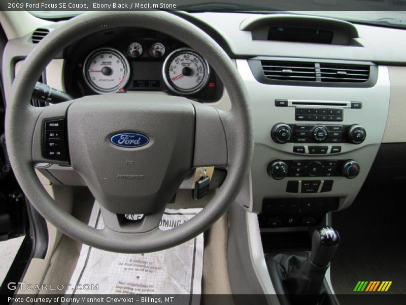 Ebony Black / Medium Stone 2009 Ford Focus SE Coupe