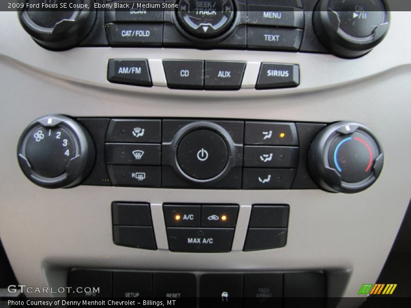 Ebony Black / Medium Stone 2009 Ford Focus SE Coupe