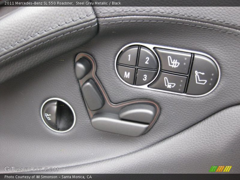 Steel Grey Metallic / Black 2011 Mercedes-Benz SL 550 Roadster