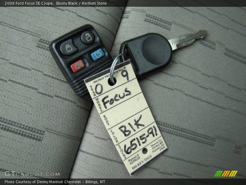 Ebony Black / Medium Stone 2009 Ford Focus SE Coupe