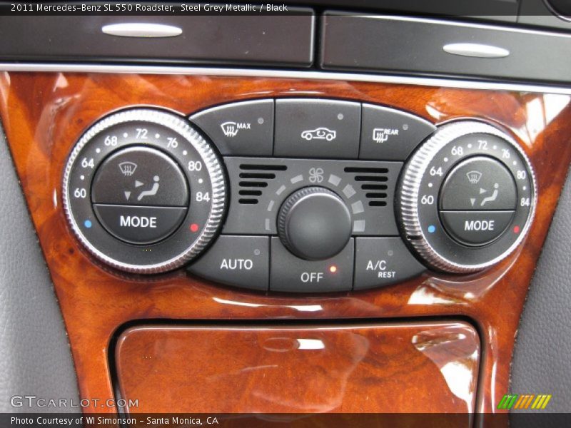 Steel Grey Metallic / Black 2011 Mercedes-Benz SL 550 Roadster