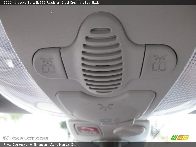 Steel Grey Metallic / Black 2011 Mercedes-Benz SL 550 Roadster