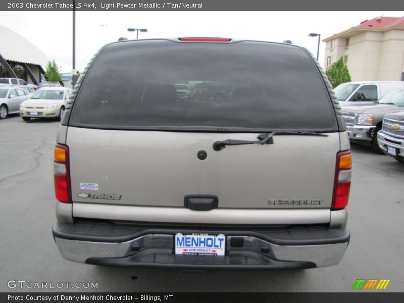Light Pewter Metallic / Tan/Neutral 2003 Chevrolet Tahoe LS 4x4