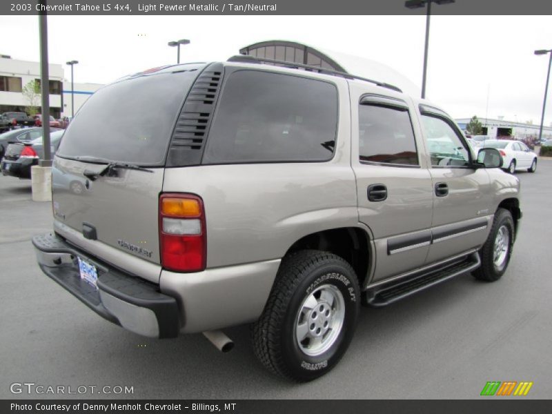 Light Pewter Metallic / Tan/Neutral 2003 Chevrolet Tahoe LS 4x4
