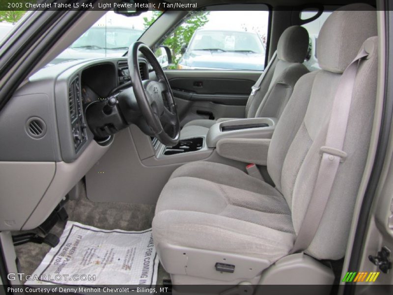 Light Pewter Metallic / Tan/Neutral 2003 Chevrolet Tahoe LS 4x4