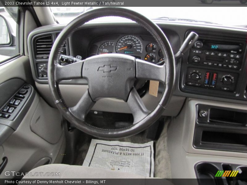 Light Pewter Metallic / Tan/Neutral 2003 Chevrolet Tahoe LS 4x4