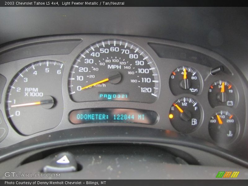 Light Pewter Metallic / Tan/Neutral 2003 Chevrolet Tahoe LS 4x4