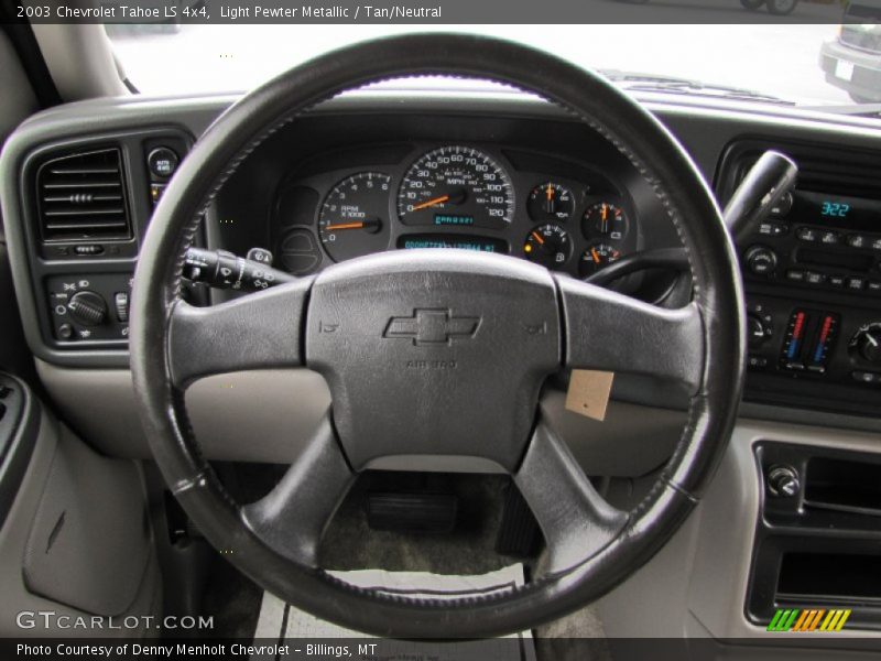 Light Pewter Metallic / Tan/Neutral 2003 Chevrolet Tahoe LS 4x4