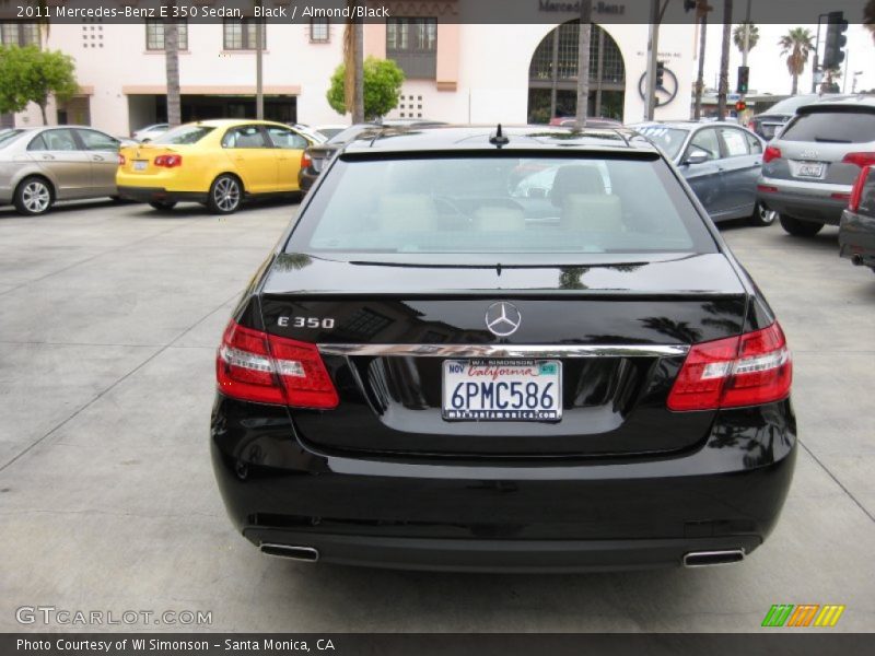 Black / Almond/Black 2011 Mercedes-Benz E 350 Sedan