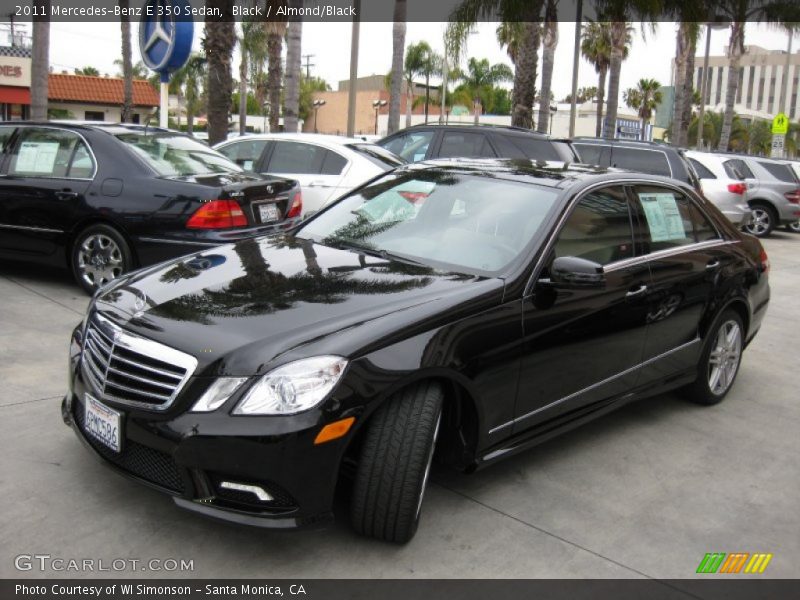 Black / Almond/Black 2011 Mercedes-Benz E 350 Sedan