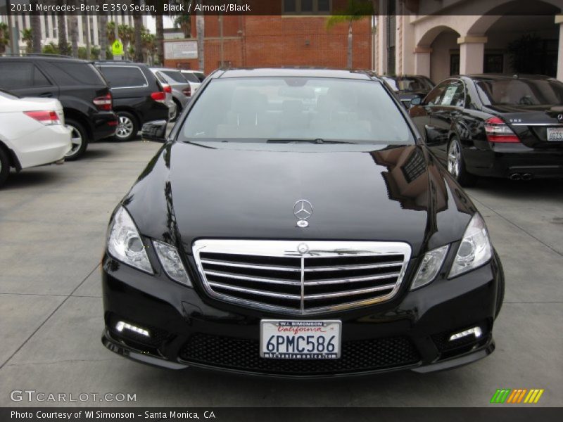 Black / Almond/Black 2011 Mercedes-Benz E 350 Sedan