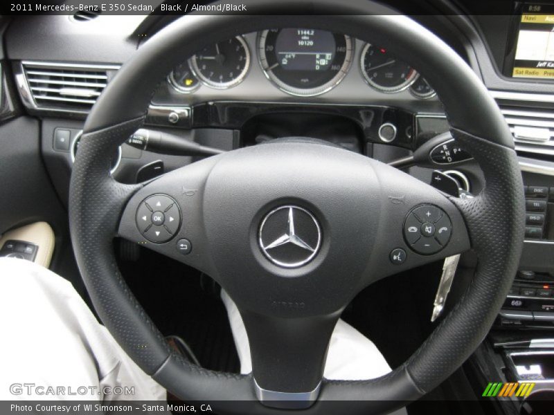 Black / Almond/Black 2011 Mercedes-Benz E 350 Sedan