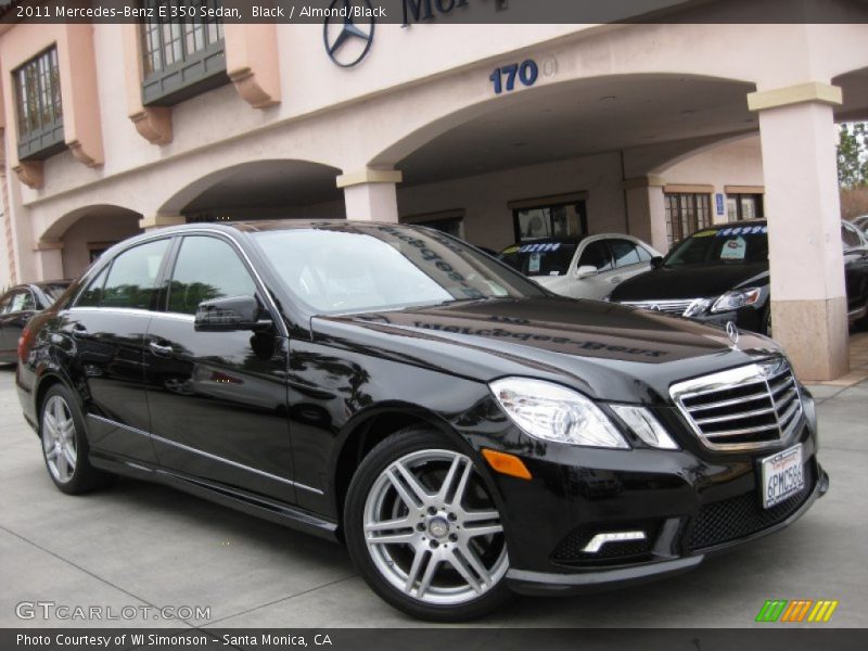 Black / Almond/Black 2011 Mercedes-Benz E 350 Sedan
