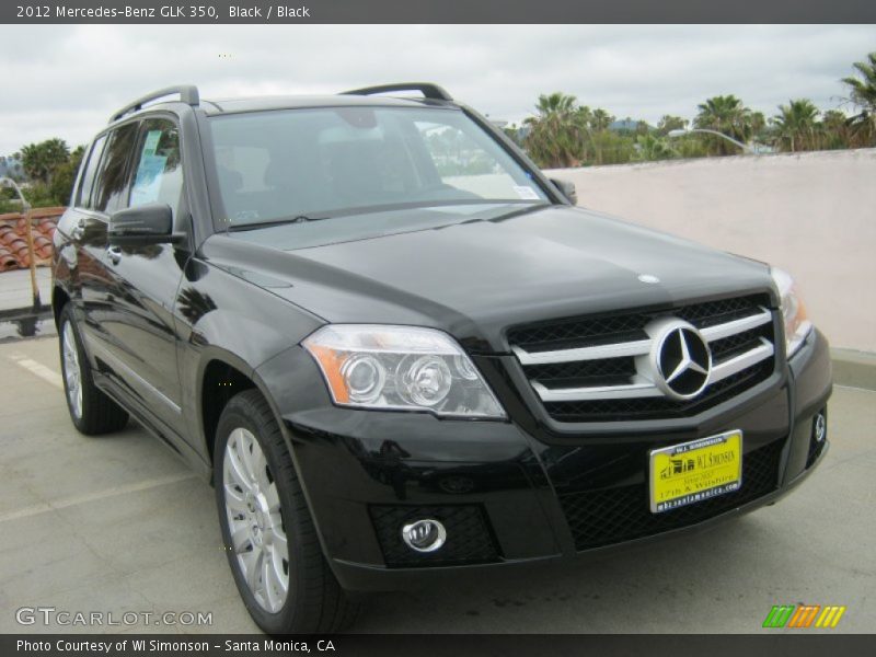 Black / Black 2012 Mercedes-Benz GLK 350