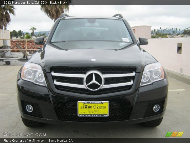 Black / Black 2012 Mercedes-Benz GLK 350