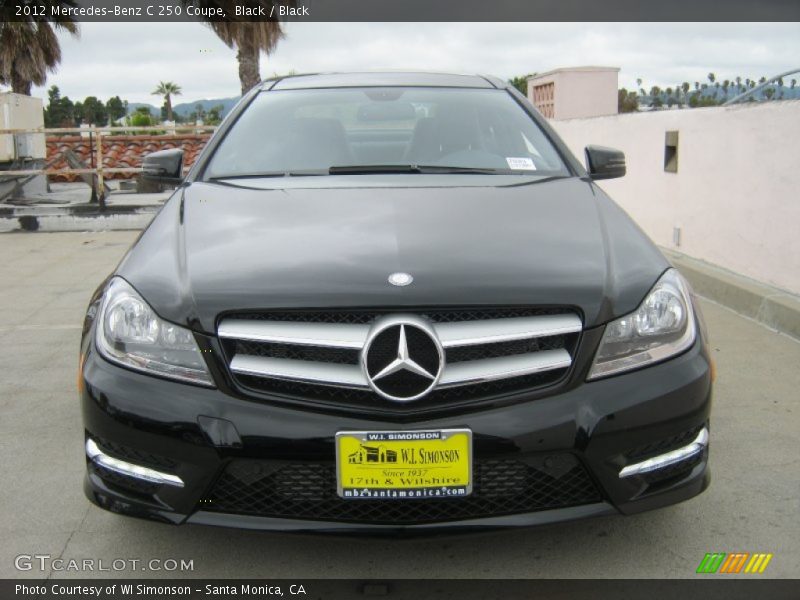 Black / Black 2012 Mercedes-Benz C 250 Coupe