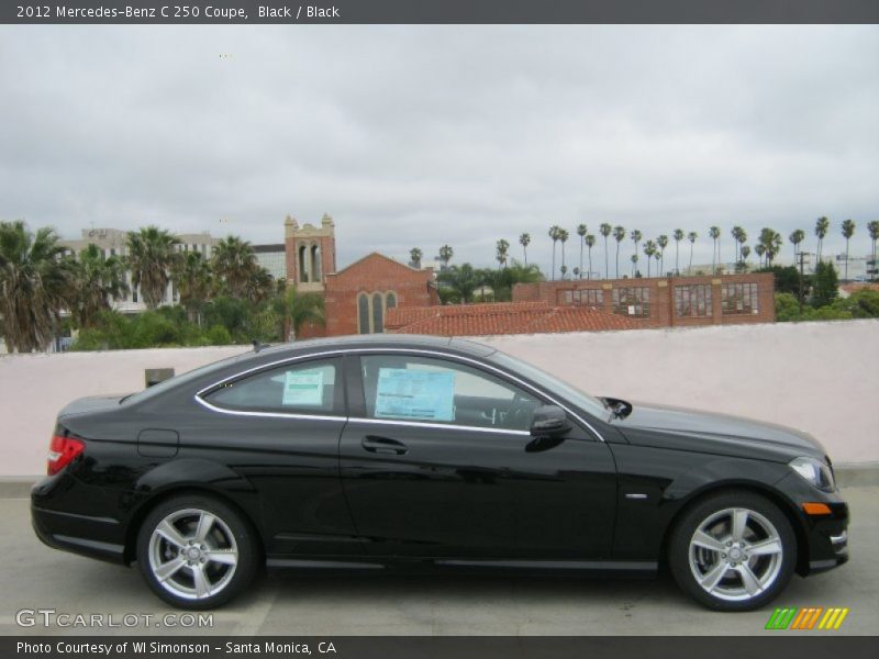 Black / Black 2012 Mercedes-Benz C 250 Coupe