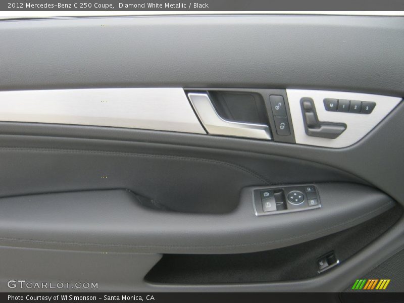 Diamond White Metallic / Black 2012 Mercedes-Benz C 250 Coupe
