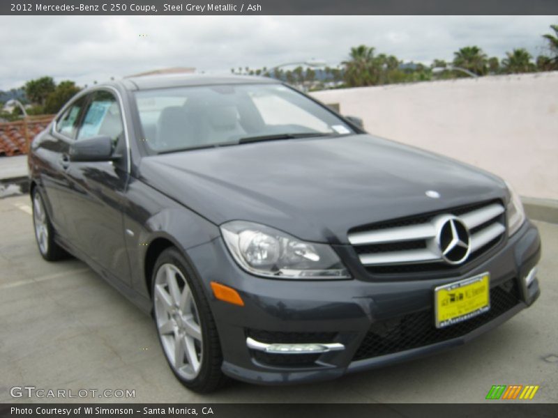 Steel Grey Metallic / Ash 2012 Mercedes-Benz C 250 Coupe