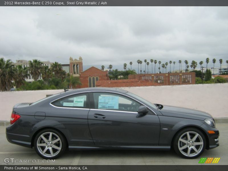 Steel Grey Metallic / Ash 2012 Mercedes-Benz C 250 Coupe