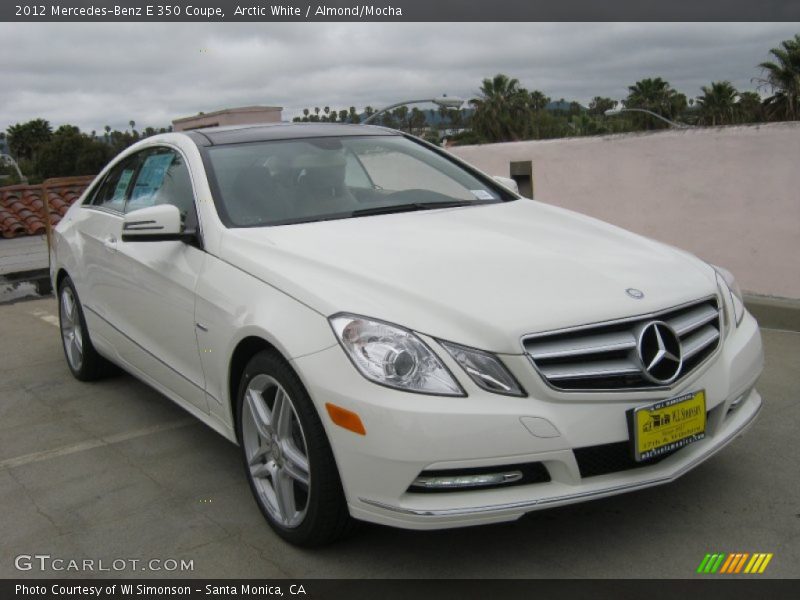 Arctic White / Almond/Mocha 2012 Mercedes-Benz E 350 Coupe