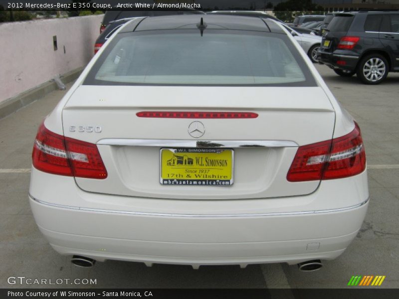Arctic White / Almond/Mocha 2012 Mercedes-Benz E 350 Coupe
