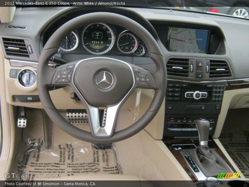 Arctic White / Almond/Mocha 2012 Mercedes-Benz E 350 Coupe