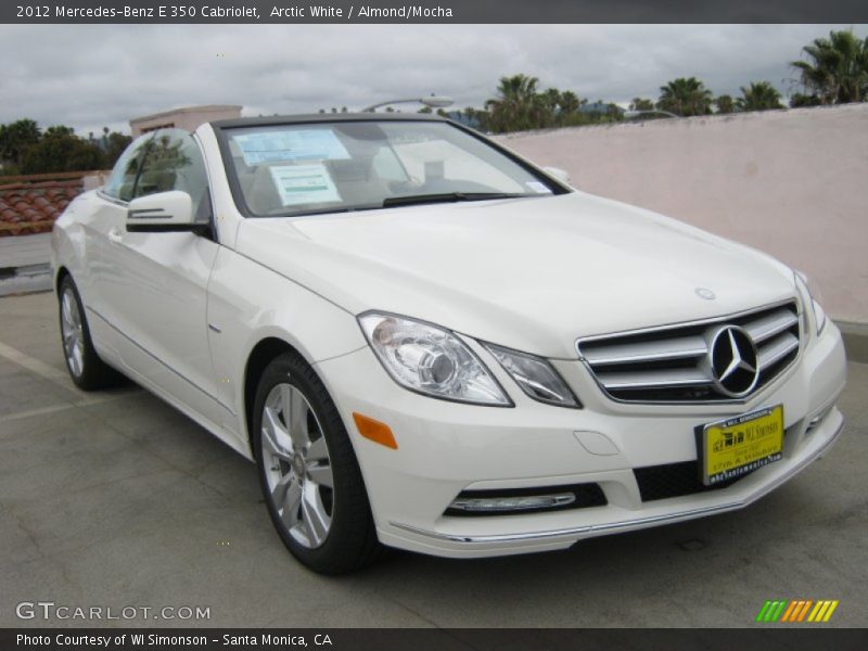 Arctic White / Almond/Mocha 2012 Mercedes-Benz E 350 Cabriolet