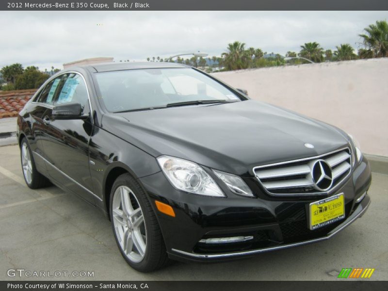 Black / Black 2012 Mercedes-Benz E 350 Coupe