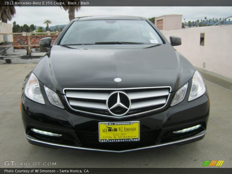 Black / Black 2012 Mercedes-Benz E 350 Coupe