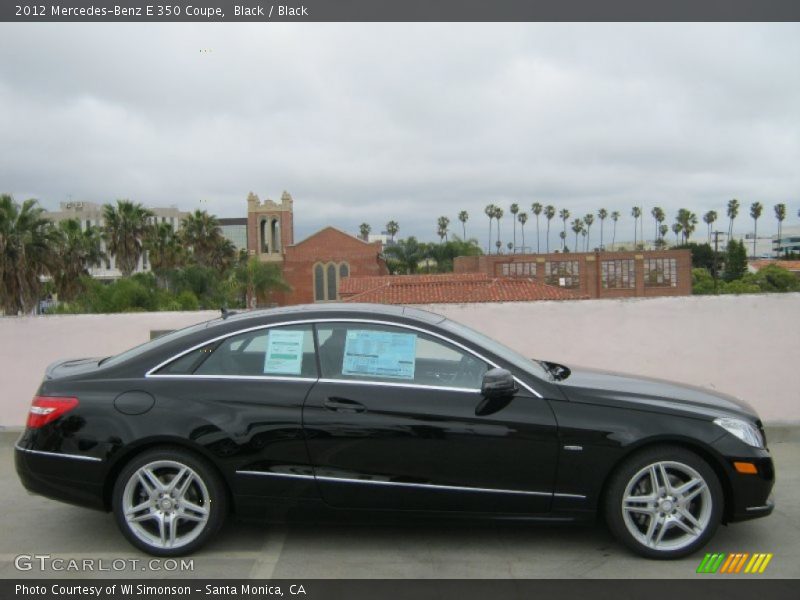 Black / Black 2012 Mercedes-Benz E 350 Coupe