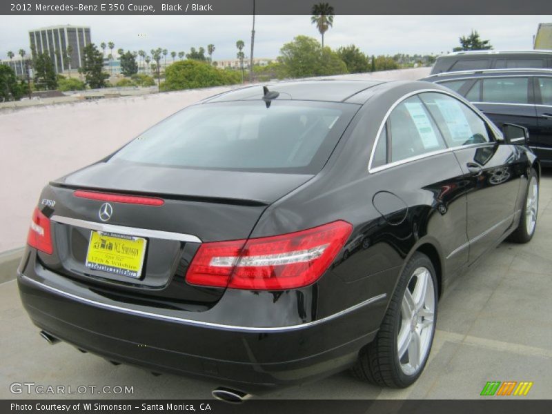 Black / Black 2012 Mercedes-Benz E 350 Coupe