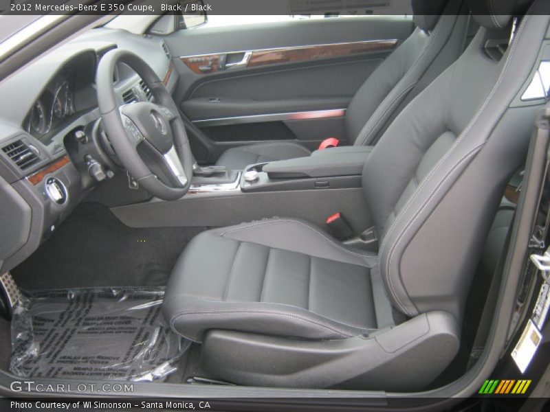 Black / Black 2012 Mercedes-Benz E 350 Coupe
